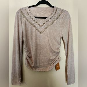 Shein long sleeve crop top